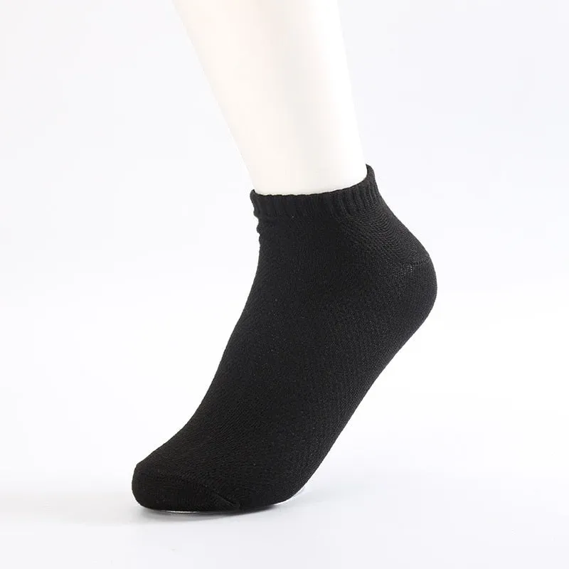 1 Pair Breathable Men Solid Mesh High-Quality Male Boat Socks