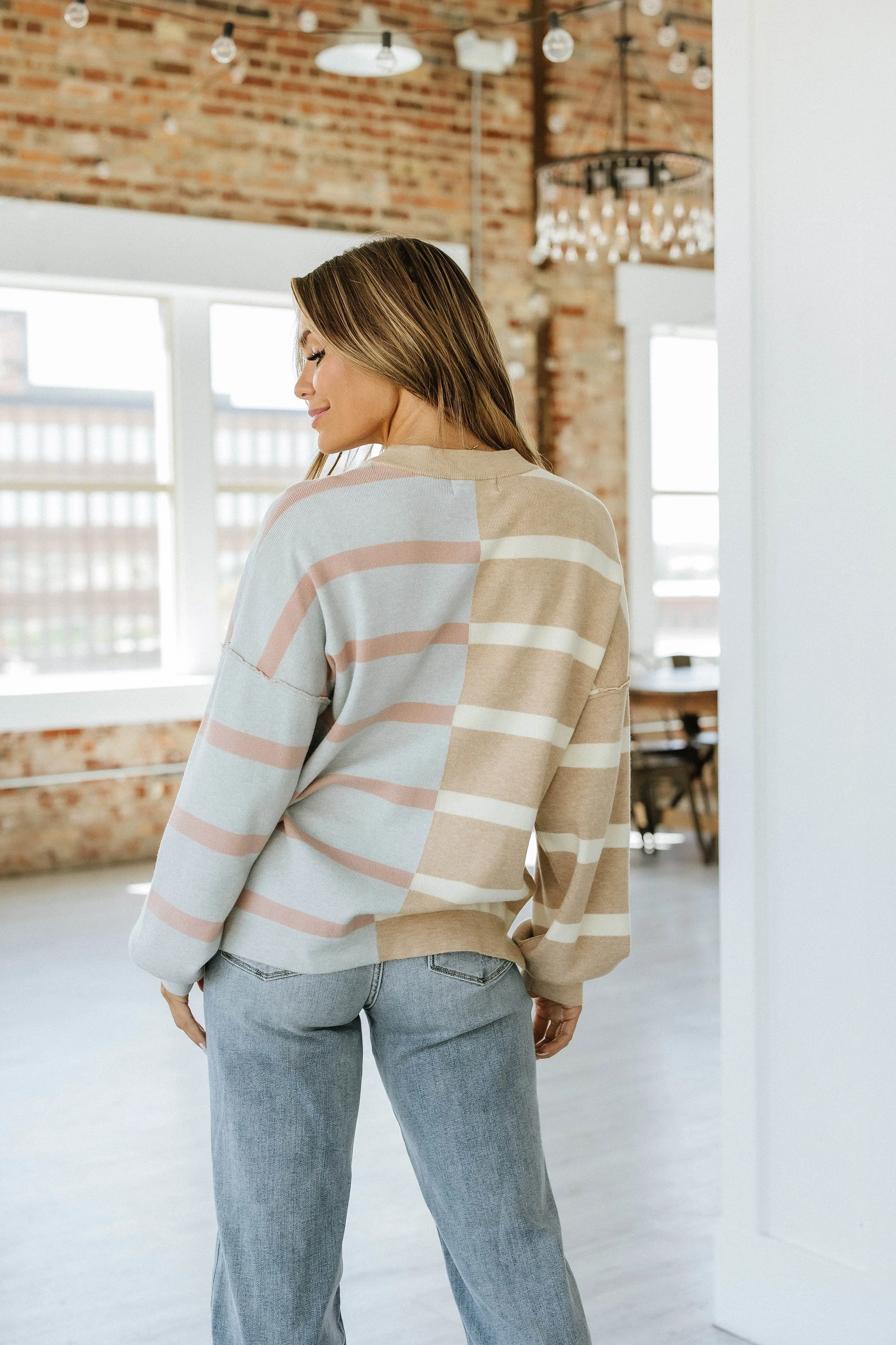 Arnie Striped Drop Shoulder Sweater | S-2XL | PRE ORDER