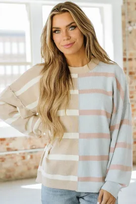 Arnie Striped Drop Shoulder Sweater | S-2XL | PRE ORDER