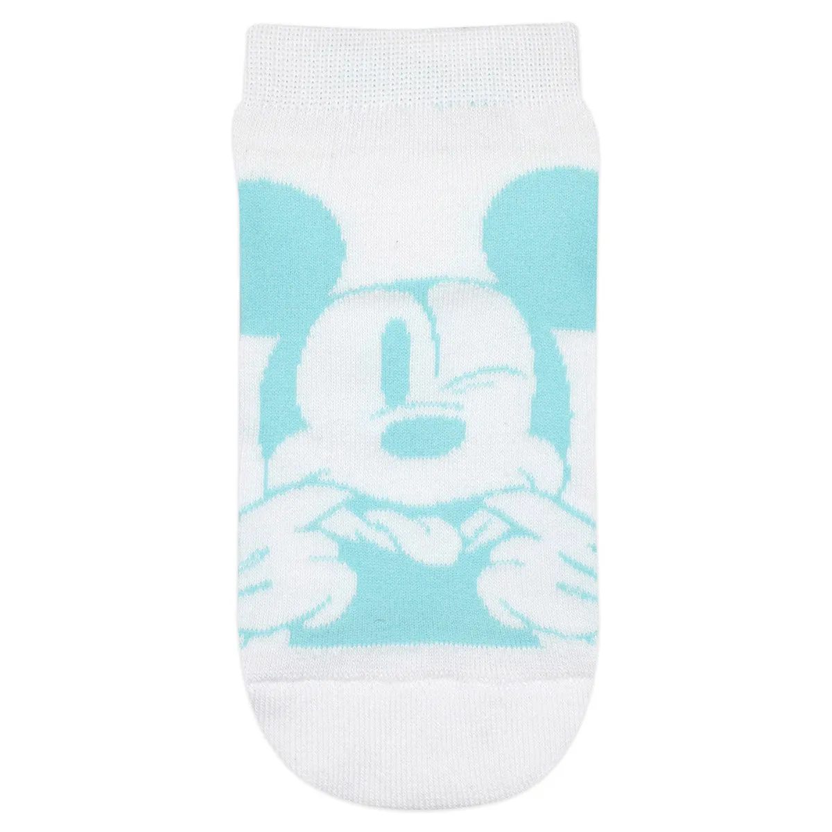 Balenzia x Disney Mickey & Minnie Lowcut Socks for Women (Pack of 2 Pairs/1U)(Free Size) White