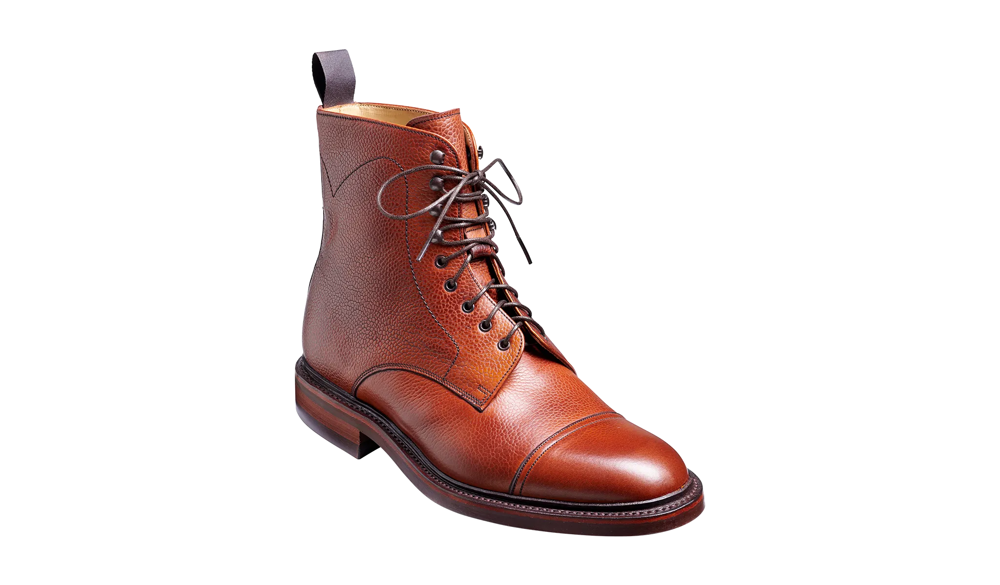 Barker Donegal Top-Cap Calf Leather Boot - Antique Rosewood Calf