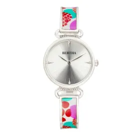 Bertha Katherine Enamel-Designed Bracelet Watch