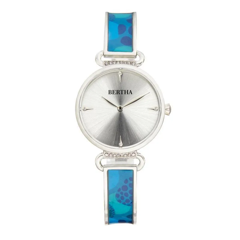 Bertha Katherine Enamel-Designed Bracelet Watch