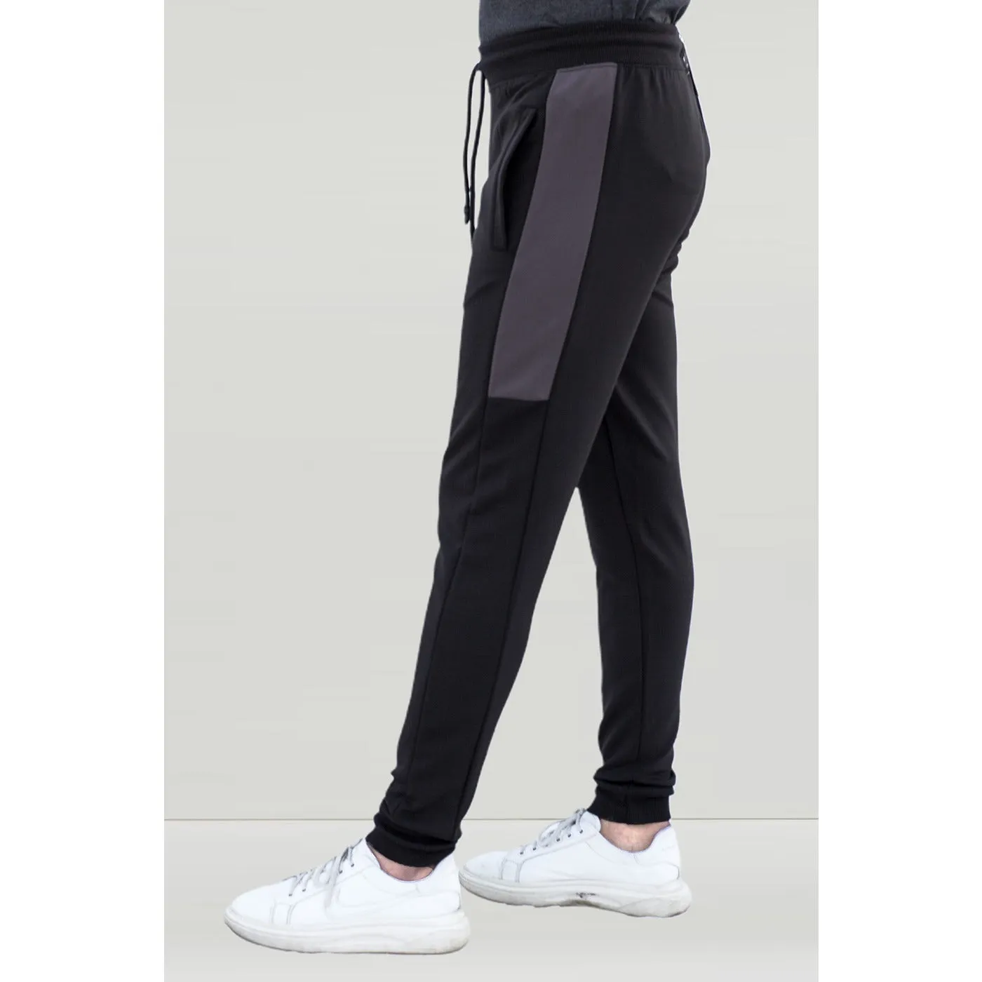 Black Sports Side Stripe Joggers