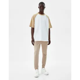 BSK Sand Slim fit piqué joggers