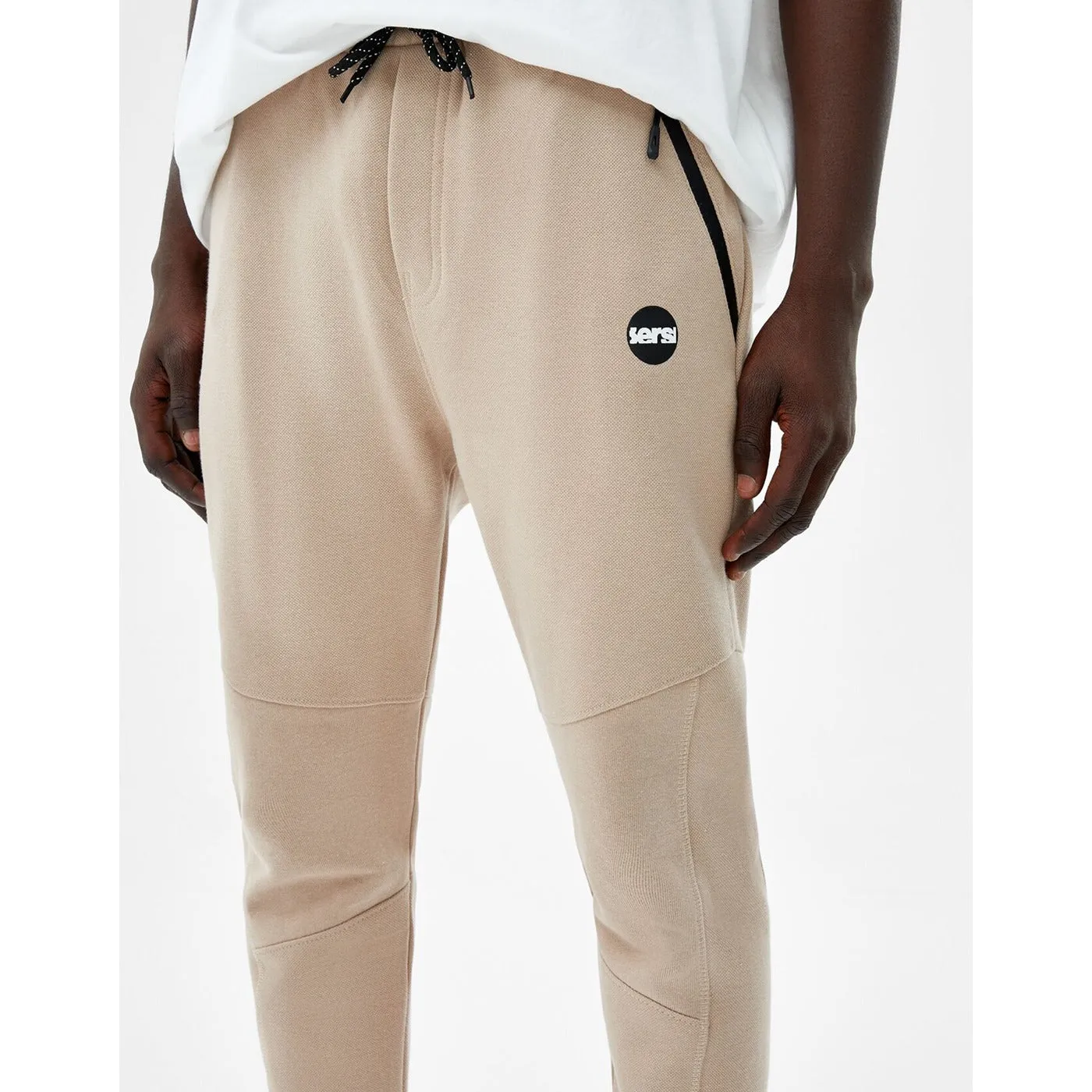 BSK Sand Slim fit piqué joggers