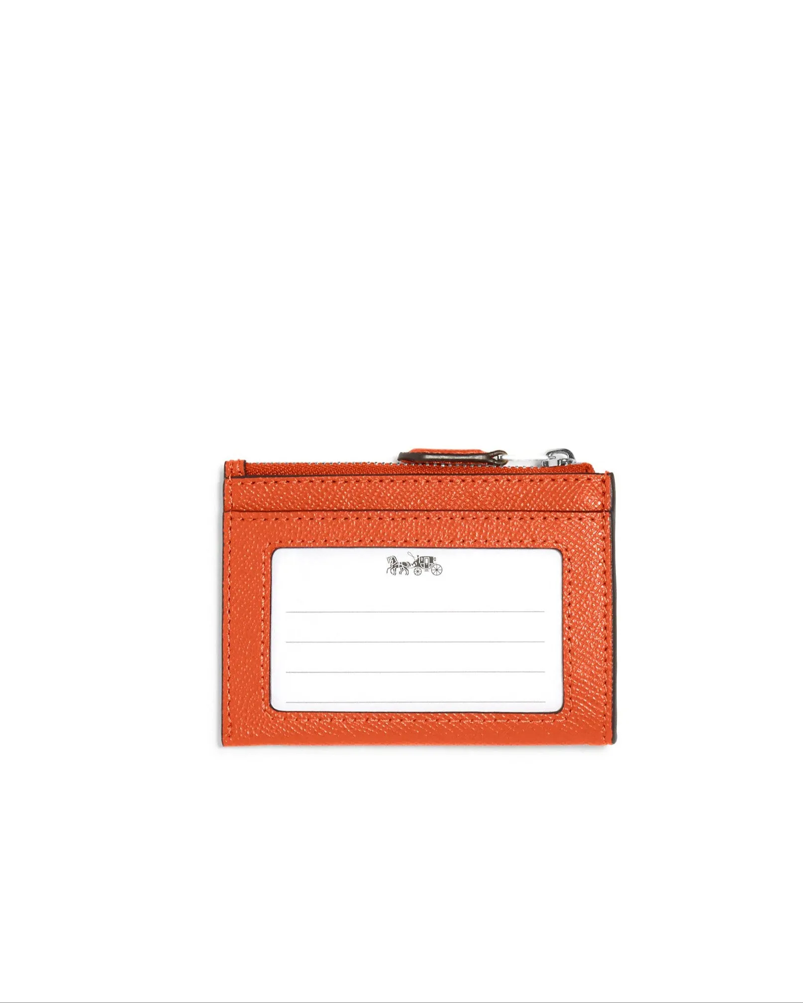 Coach Women's Bright Orange Mini Skinny Id Case