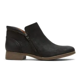 Cobb Hill Crosbie Zip Ankle Boot (Women) - Black Leather