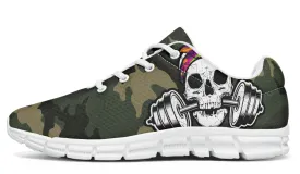 Color half Tone Dumbbell Skull Camo