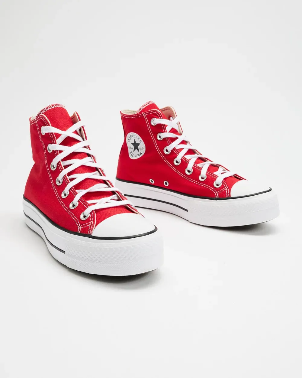 CONVERSE WOMEN'S CHUCK TAYLOR LIFT RED SNEAKER SHOES