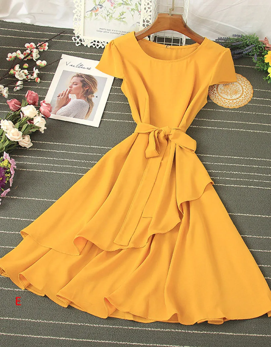 Cute chiffon short dress summer dress     S600