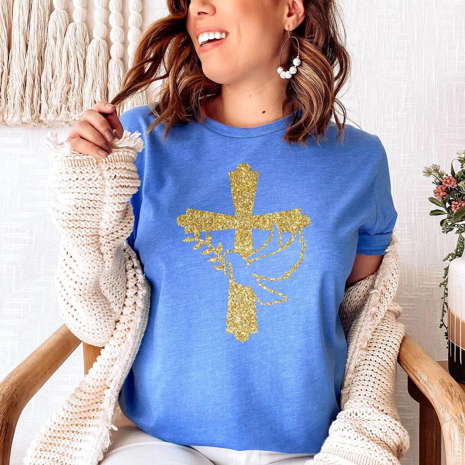 Dove of Peace Tee Shirts For Women - Christian Shirts for Women - Religious Tee Shirts