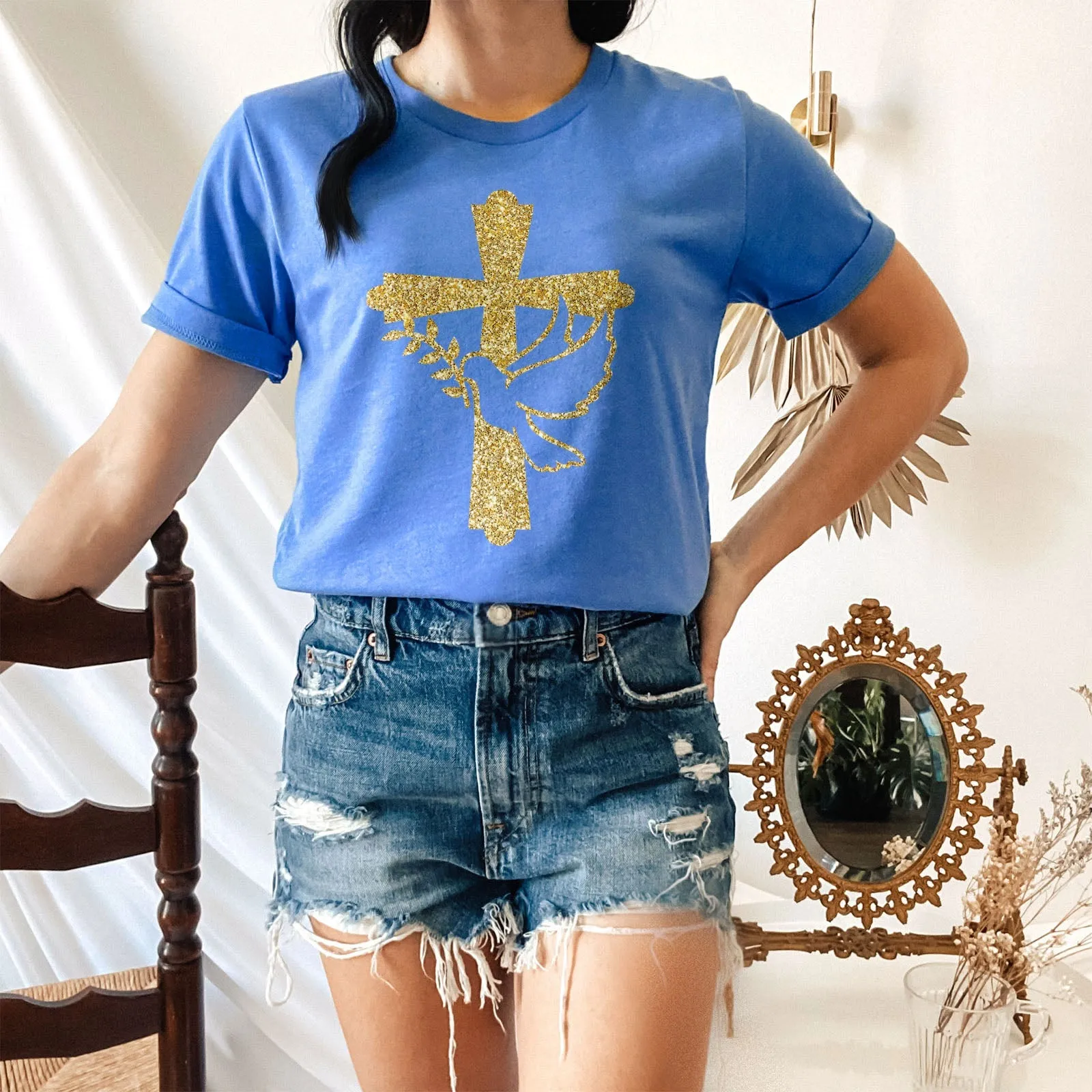 Dove of Peace Tee Shirts For Women - Christian Shirts for Women - Religious Tee Shirts