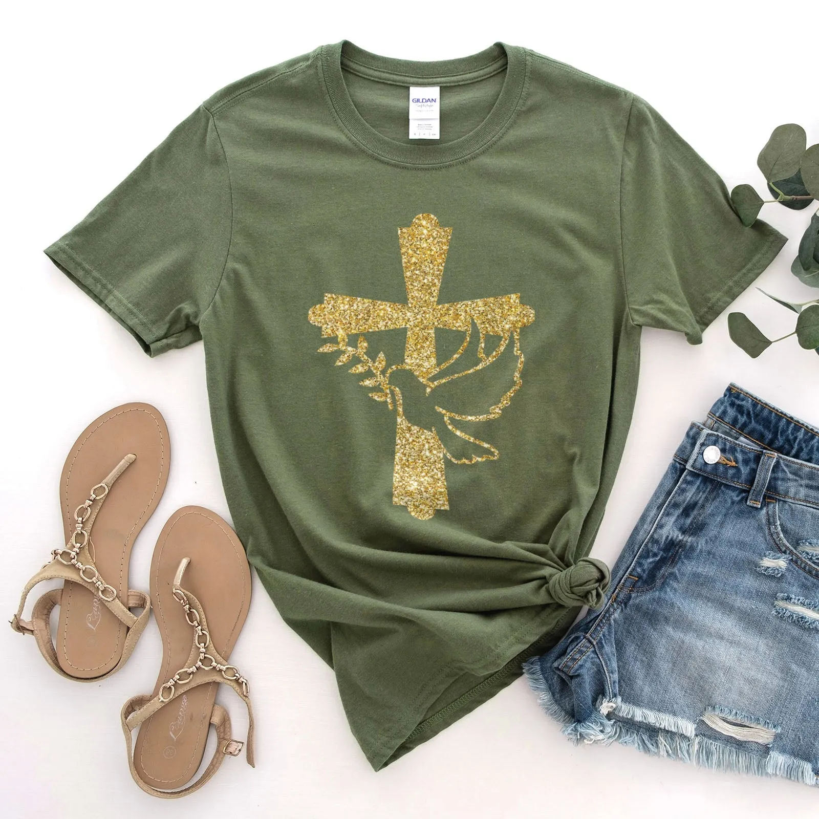 Dove of Peace Tee Shirts For Women - Christian Shirts for Women - Religious Tee Shirts