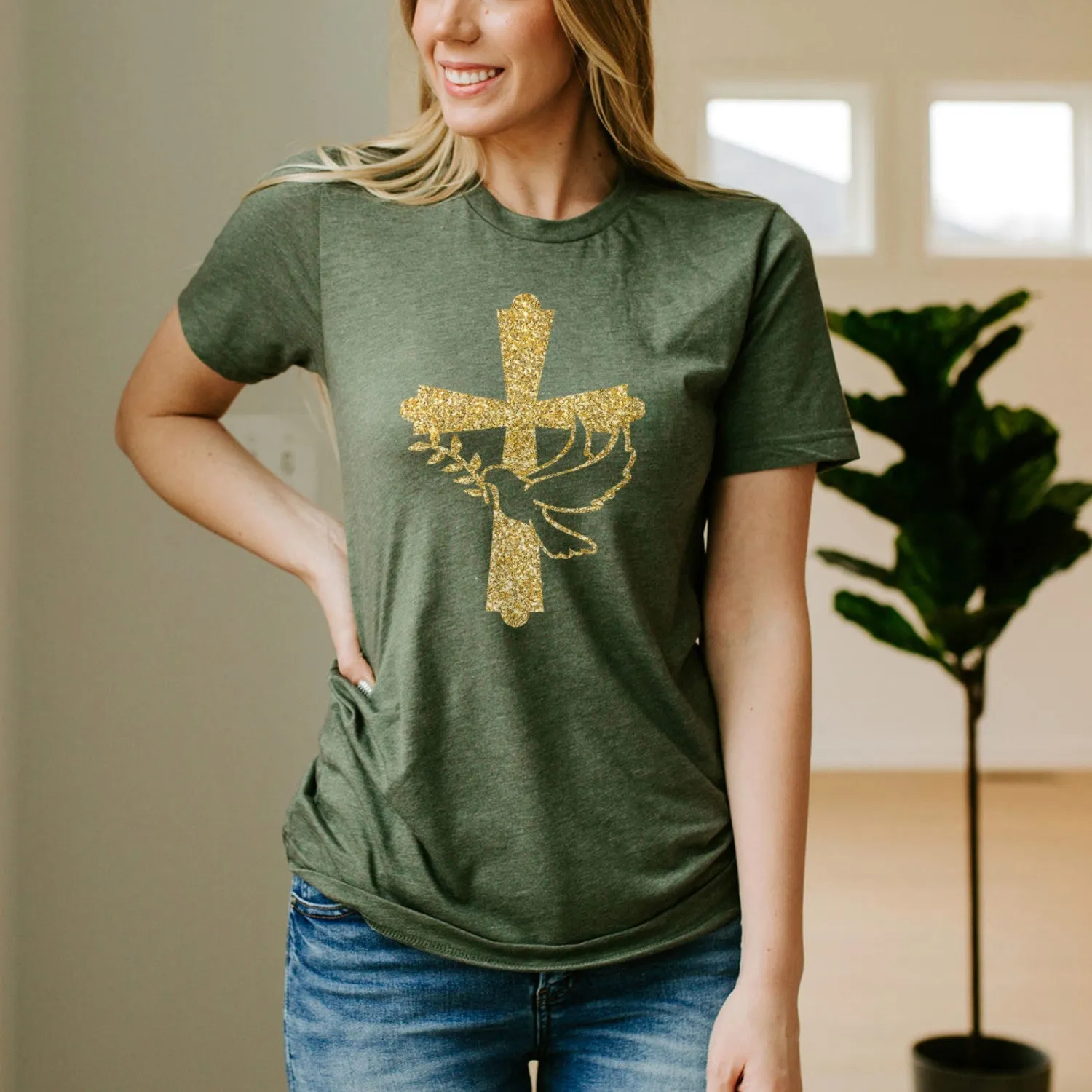 Dove of Peace Tee Shirts For Women - Christian Shirts for Women - Religious Tee Shirts