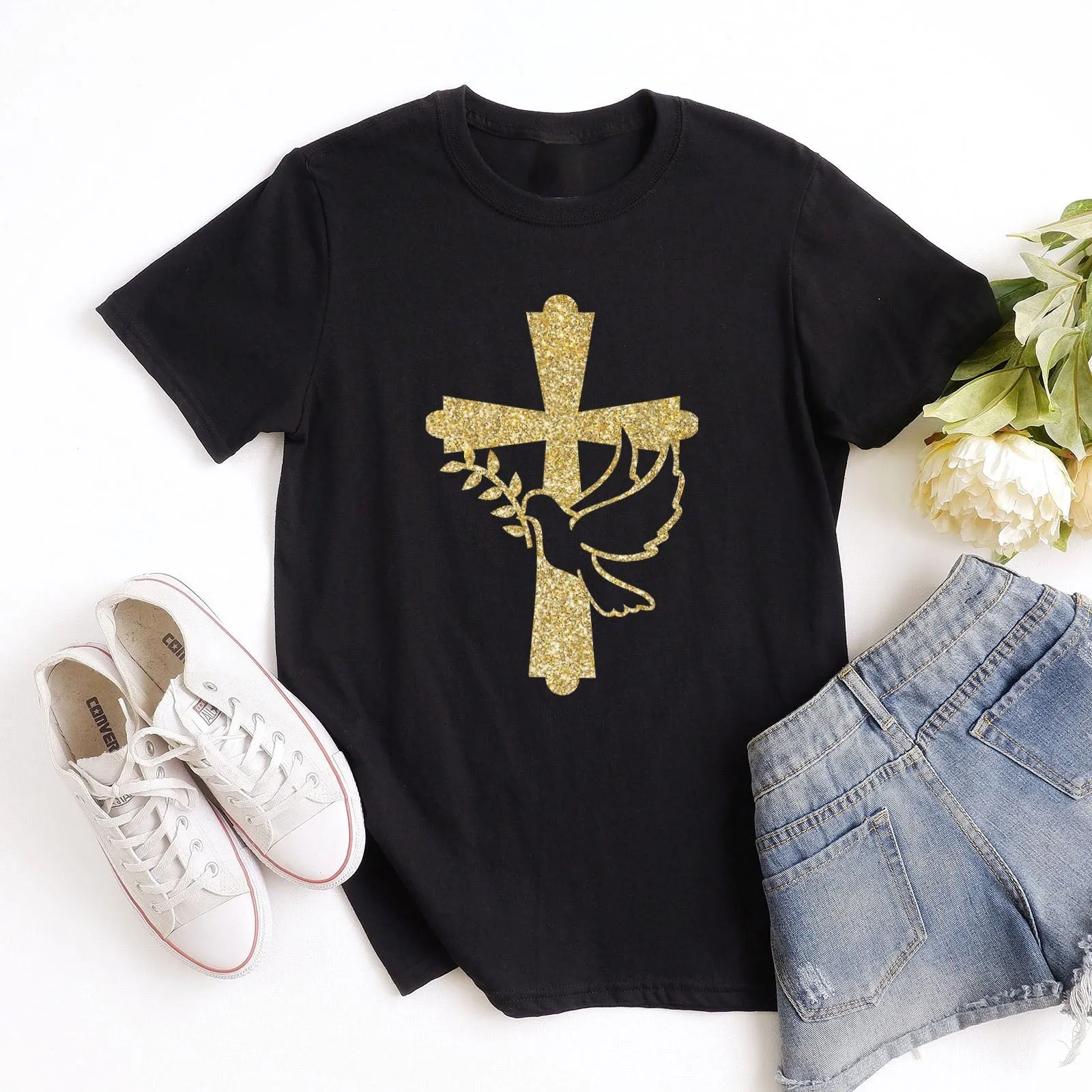 Dove of Peace Tee Shirts For Women - Christian Shirts for Women - Religious Tee Shirts