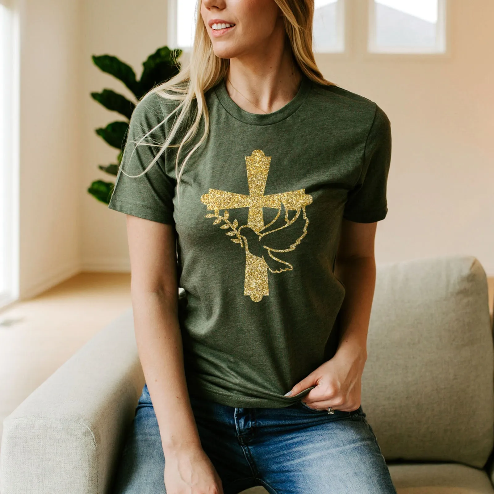 Dove of Peace Tee Shirts For Women - Christian Shirts for Women - Religious Tee Shirts