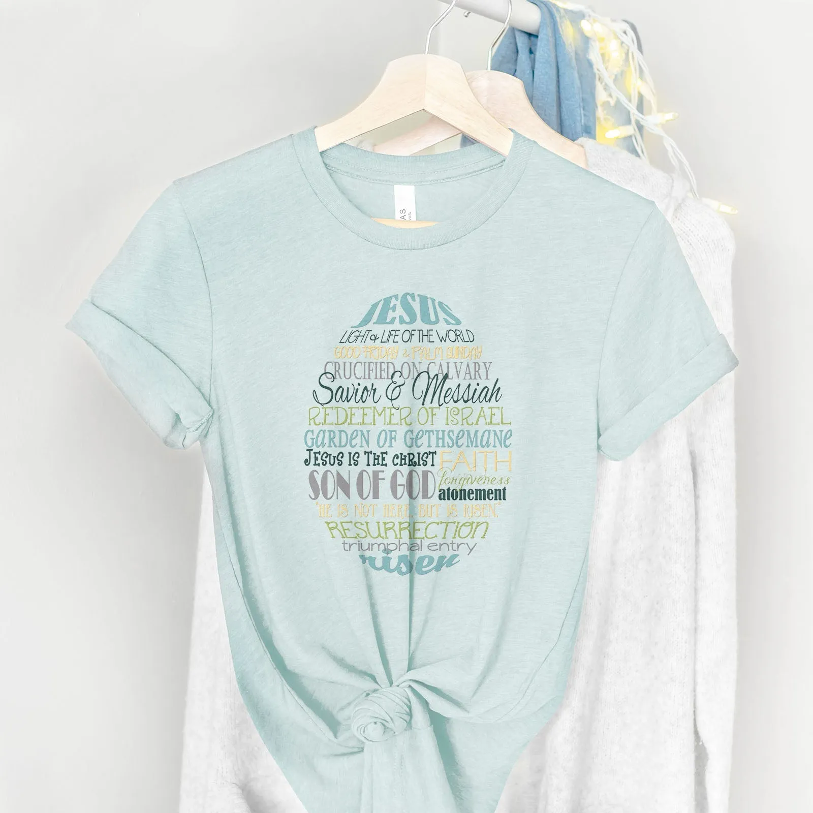 Easter Egg Subway Tee Shirts For Women - Christian Easter T Shirts