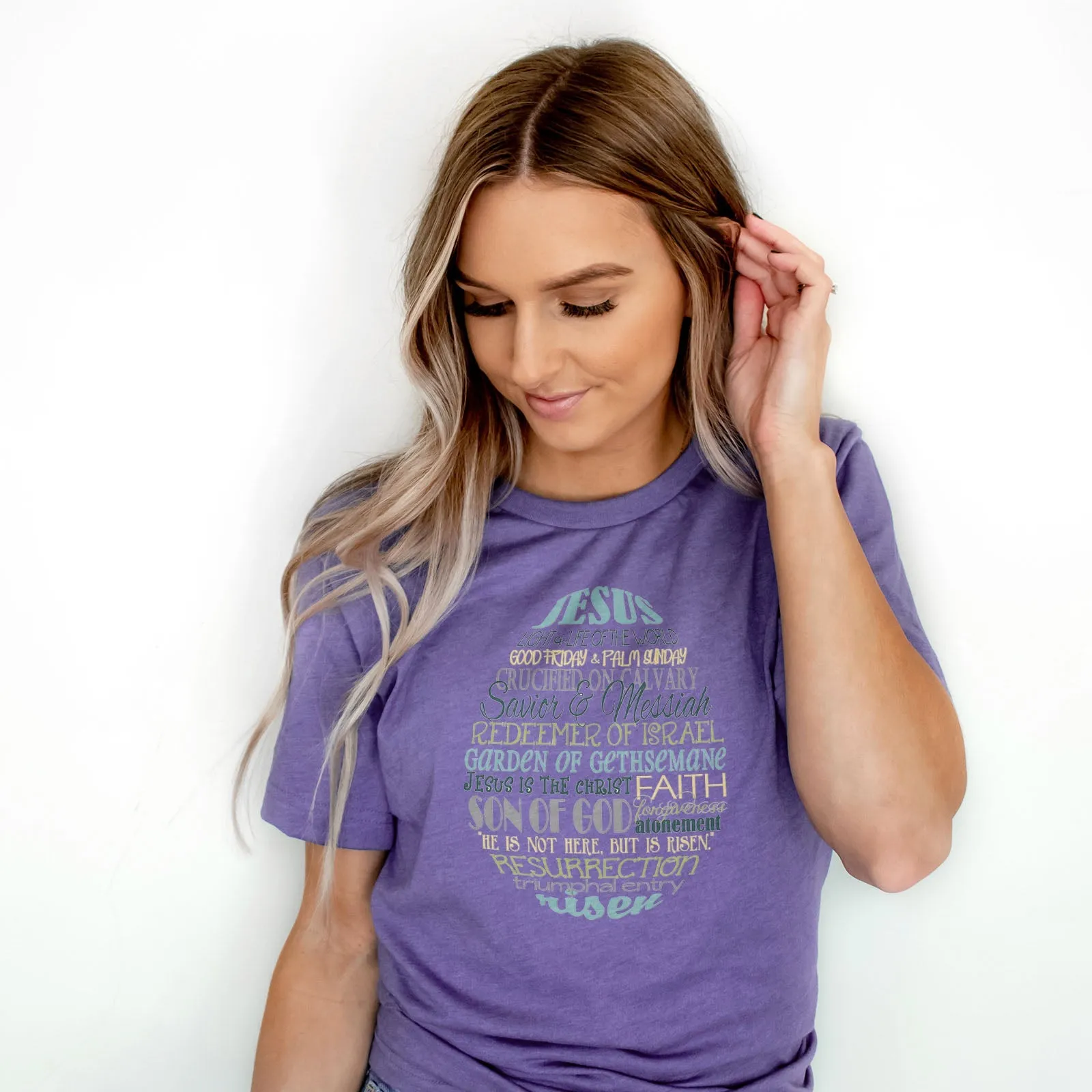 Easter Egg Subway Tee Shirts For Women - Christian Easter T Shirts