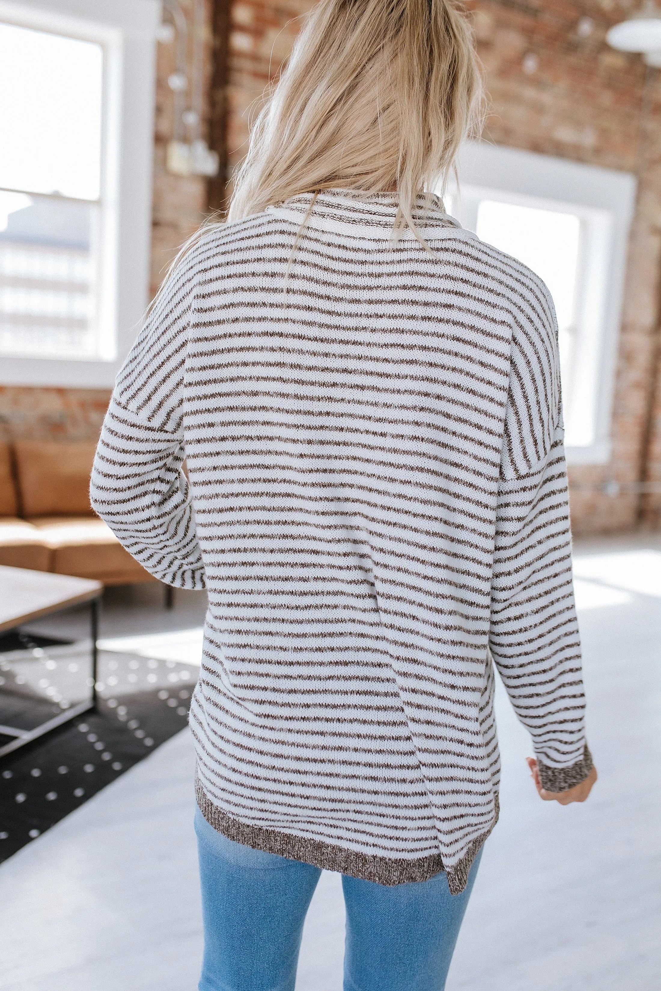 Emmy Striped Oversized Sweater | S-2XL