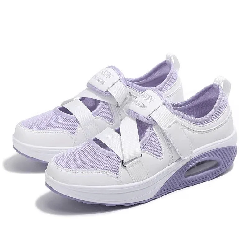 Fashionable Sports Mesh Women's Sneakers on Platform - SF1540