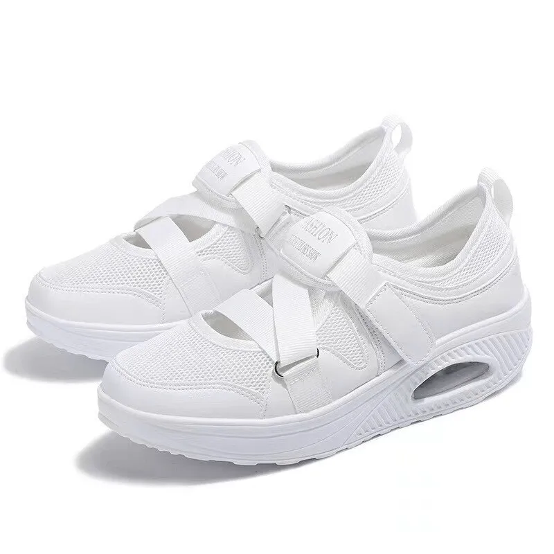 Fashionable Sports Mesh Women's Sneakers on Platform - SF1540