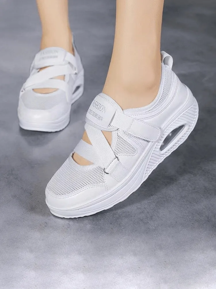 Fashionable Sports Mesh Women's Sneakers on Platform - SF1540