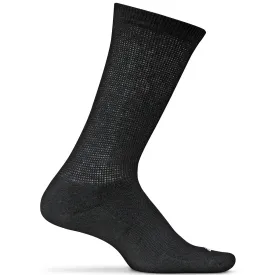 Feetures! Diabetic Active Crew Socks - Black