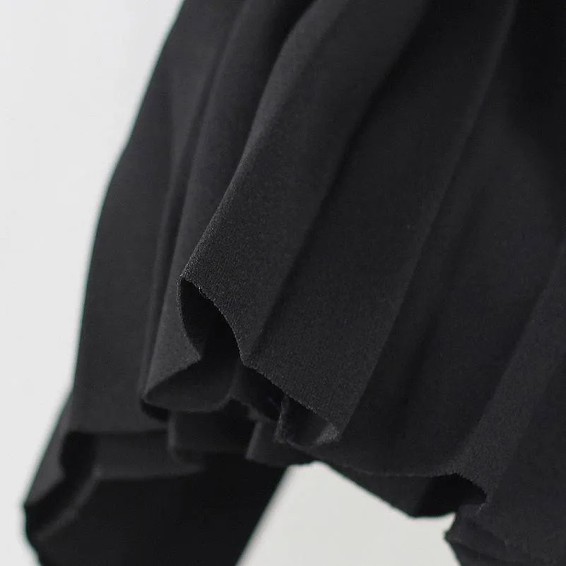 Fits Waist 25'-35", 10 Matte Colors, Breathable, High Waist Pleated Ankle Length Chiffon Skirt