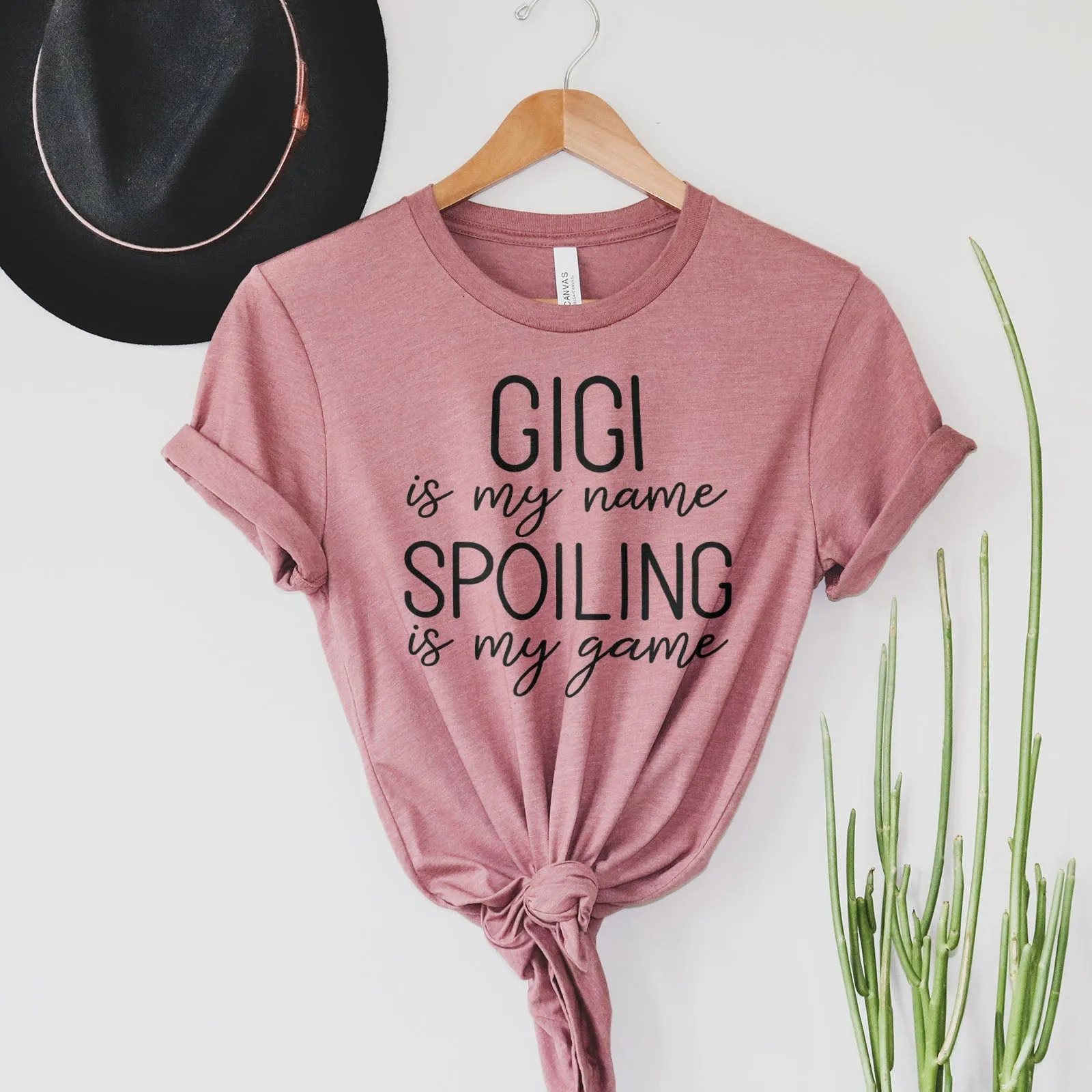 Gigi Is My Name Spoiling Is My Game Tee Shirts For Women - Christian Shirts for Women - Religious Tee Shirts