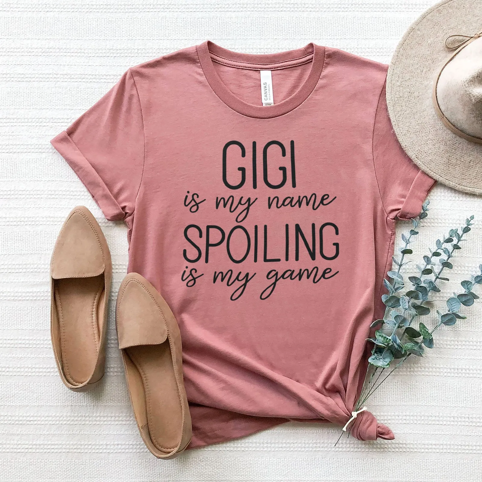 Gigi Is My Name Spoiling Is My Game Tee Shirts For Women - Christian Shirts for Women - Religious Tee Shirts