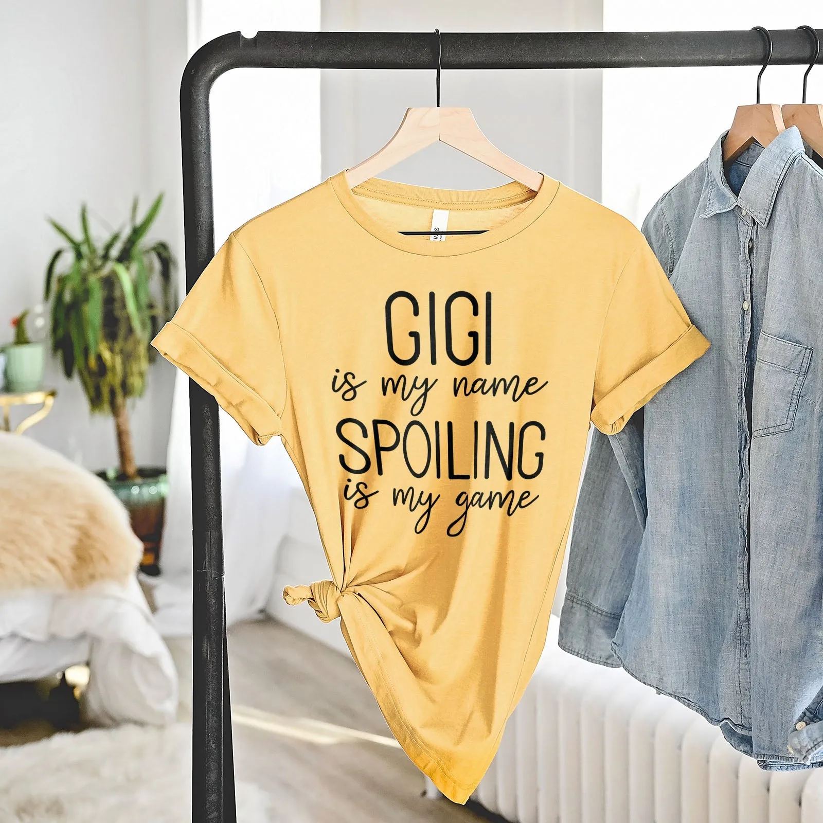 Gigi Is My Name Spoiling Is My Game Tee Shirts For Women - Christian Shirts for Women - Religious Tee Shirts