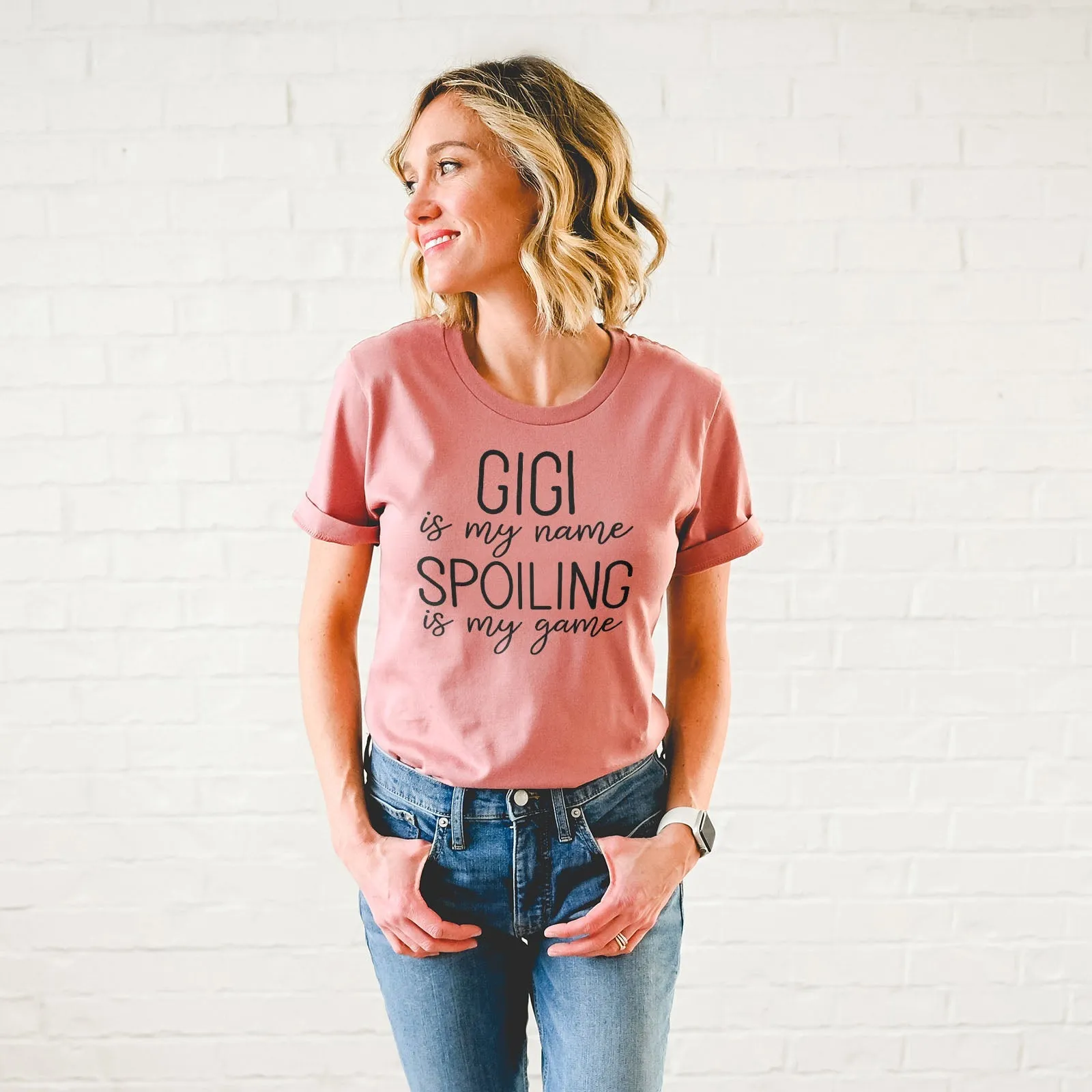 Gigi Is My Name Spoiling Is My Game Tee Shirts For Women - Christian Shirts for Women - Religious Tee Shirts