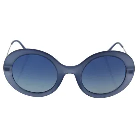 Giorgio Armani AR8068 54491G Super Round Full Rim Sunglasses in Matte Blue