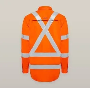 Hard Yakka Women's Taped Hi Vis Core X Back Shirt Y08420