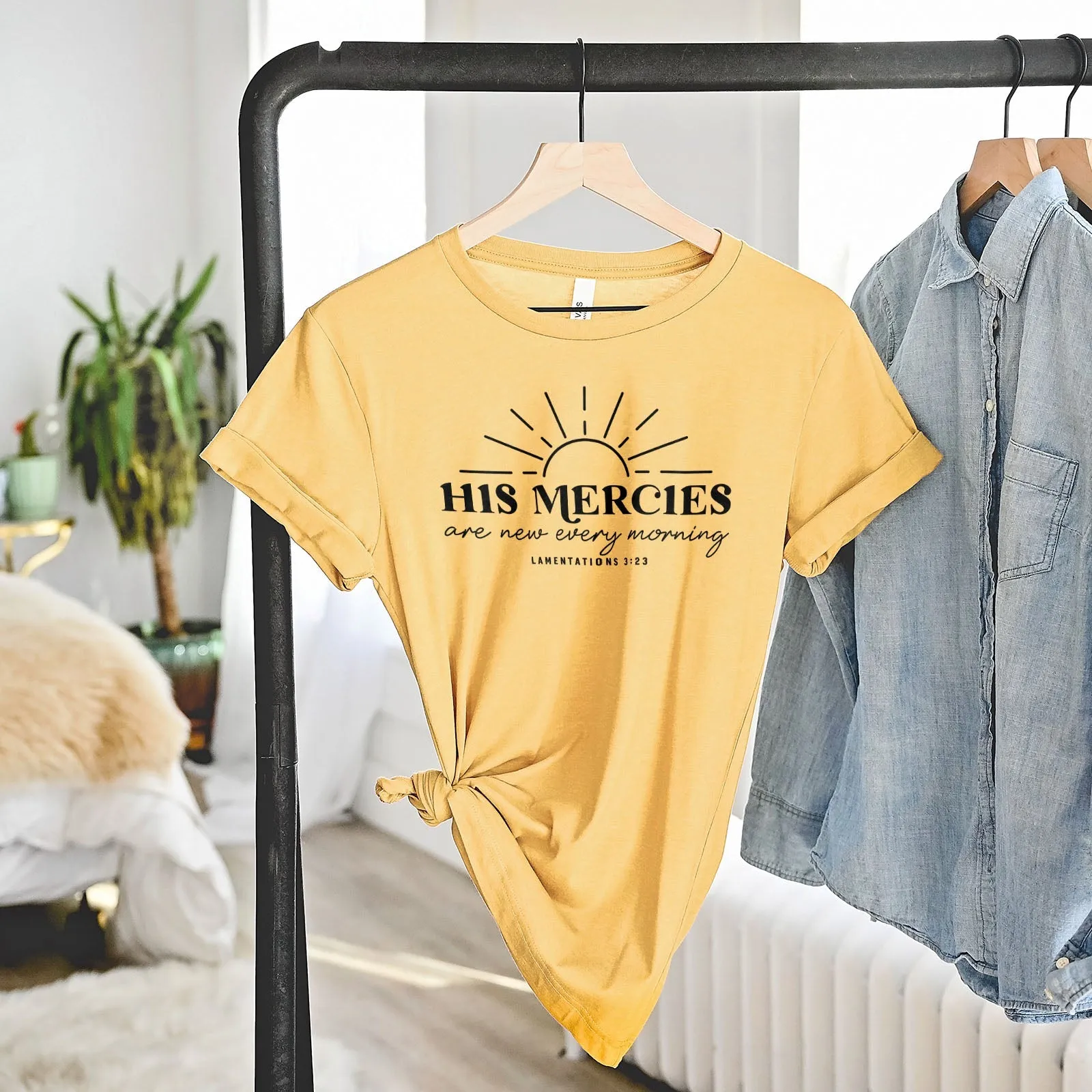 His Mercies Are Tee Shirts For Women - Christian Shirts for Women - Religious Tee Shirts