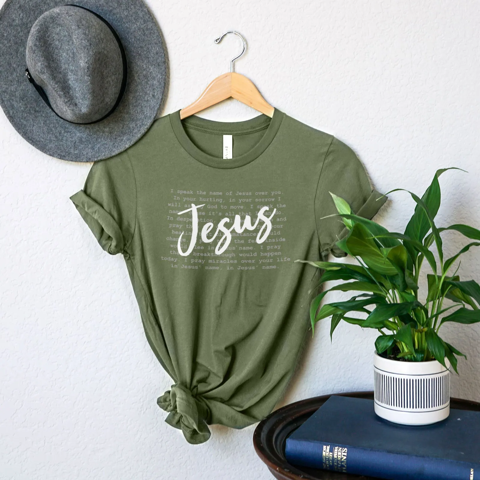 I Speak The Name of Jesus Tee Shirts For Women - Christian Shirts for Women - Religious Tee Shirts