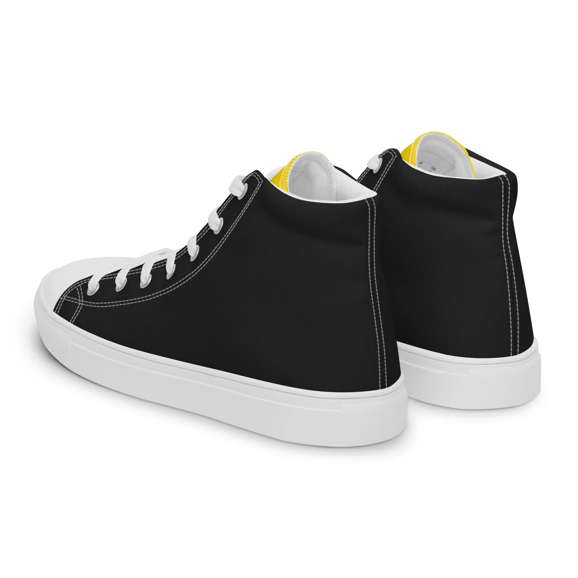 Intersex Pride Black High Top Trainers (male sizes)