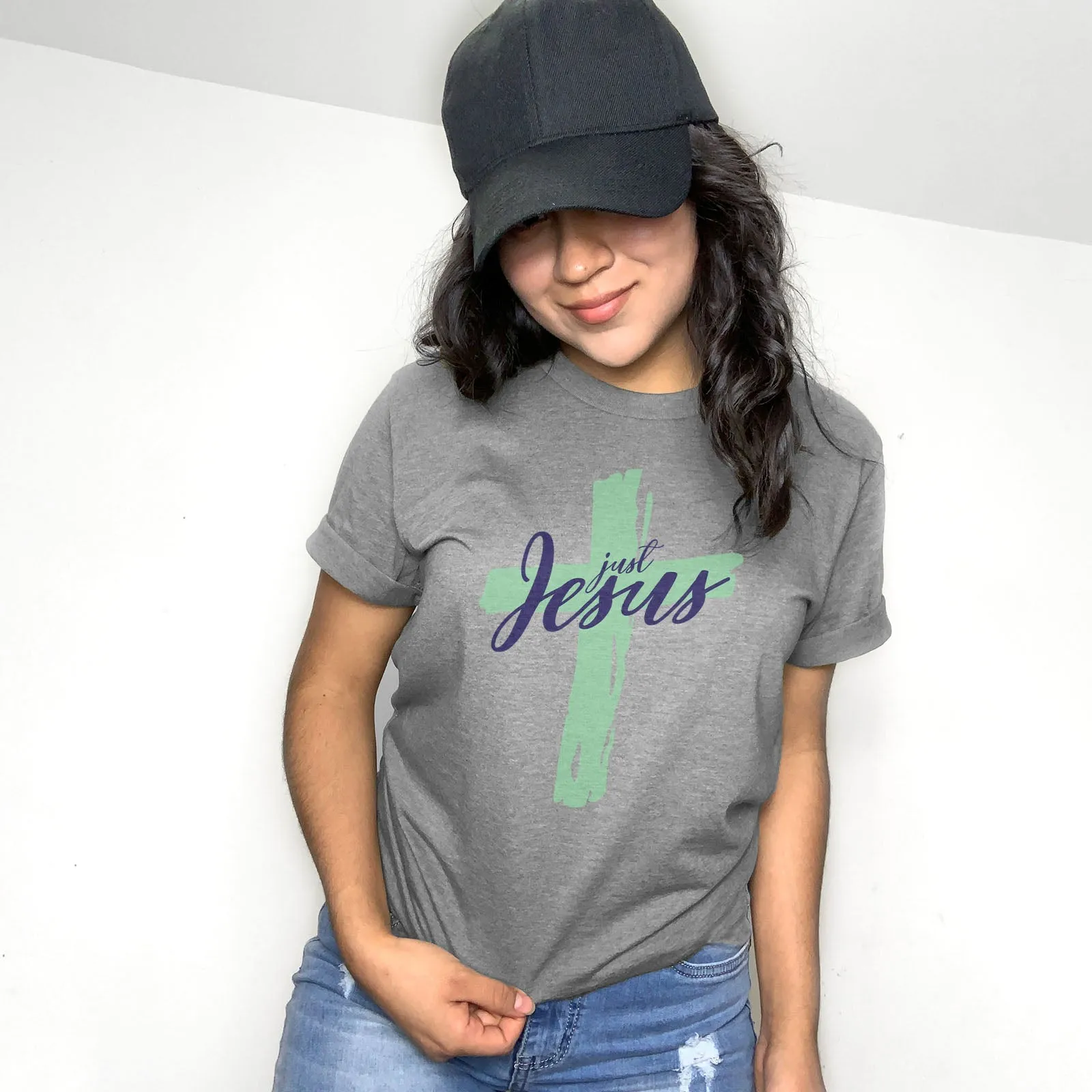 Just Jesus Tee Shirts For Women - Christian Shirts for Women - Religious Tee Shirts