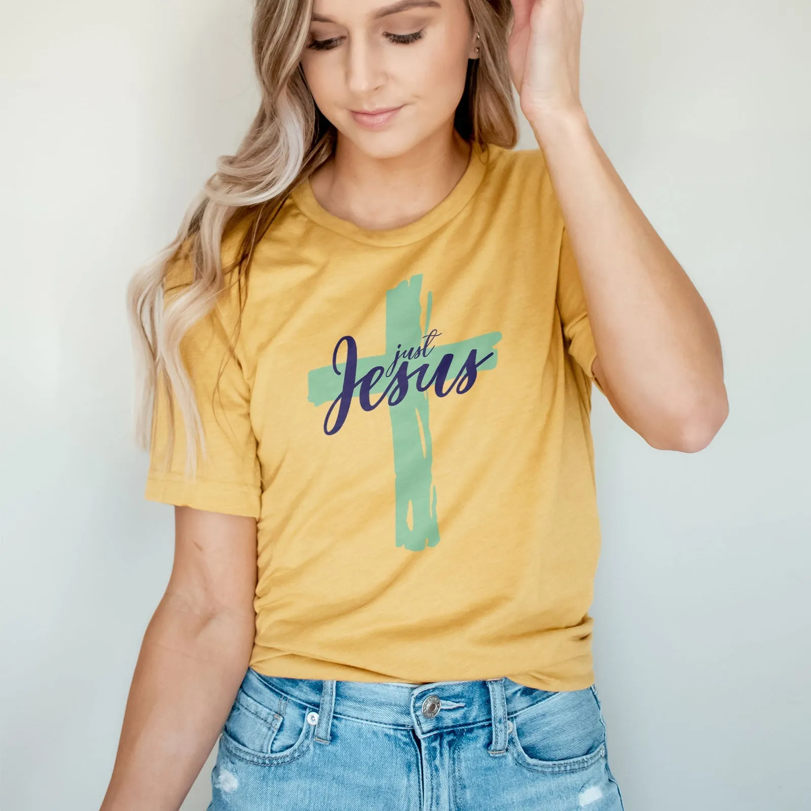 Just Jesus Tee Shirts For Women - Christian Shirts for Women - Religious Tee Shirts