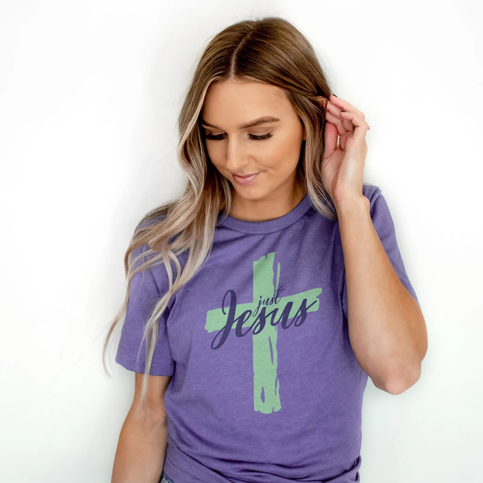 Just Jesus Tee Shirts For Women - Christian Shirts for Women - Religious Tee Shirts