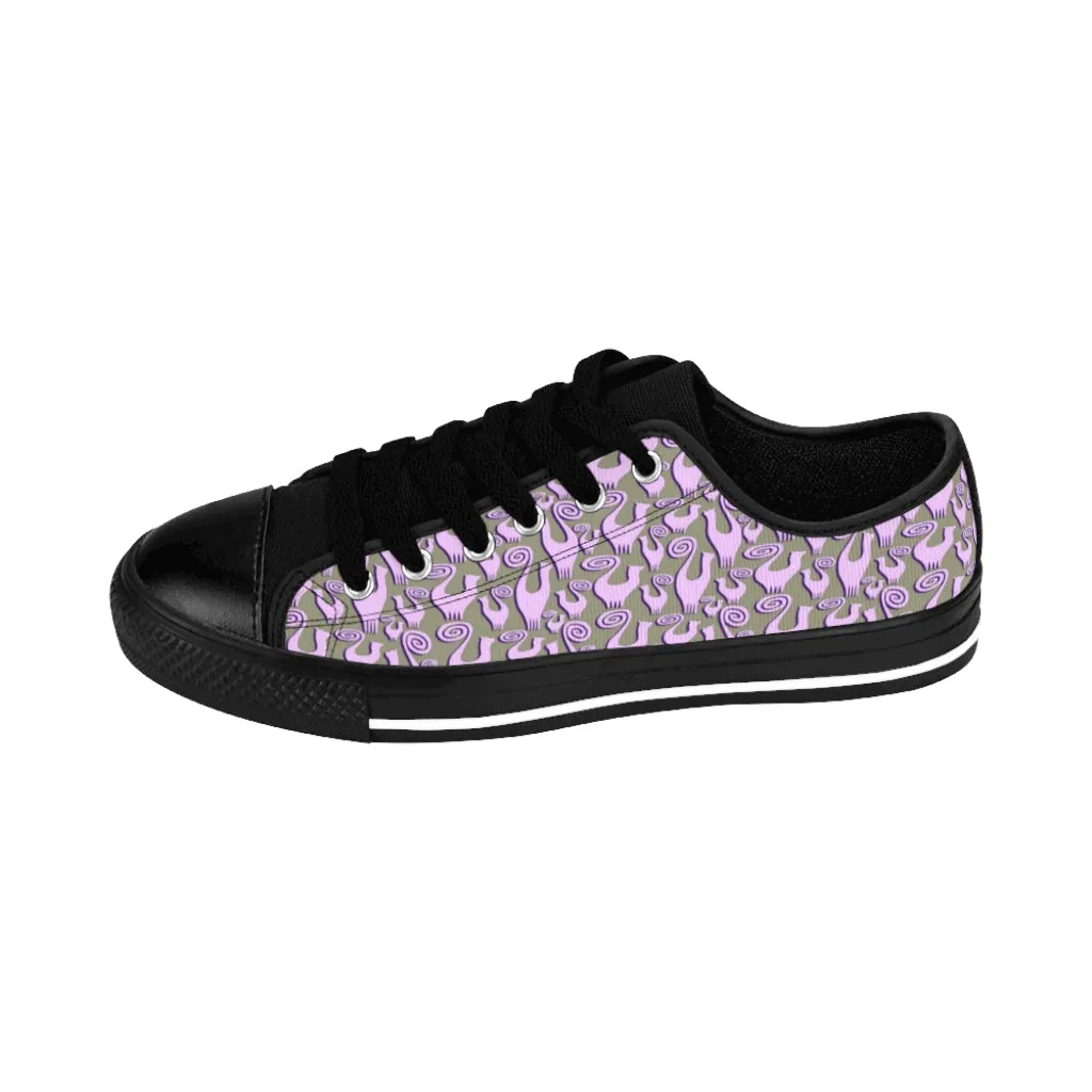 Lilac Snooty Cats Women's Sneakers