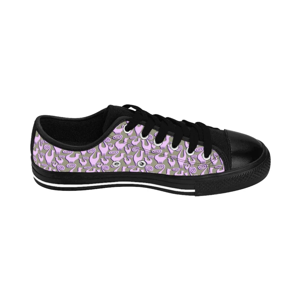 Lilac Snooty Cats Women's Sneakers