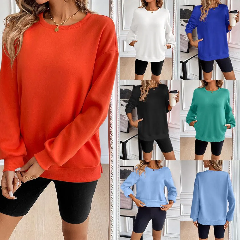 Loose Long Sleeve Casual Sweatshirt for Women – Cozy Stylish and Perfect for Every Day