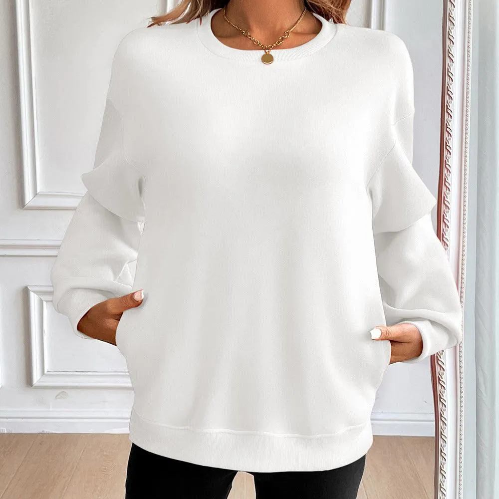 Loose Long Sleeve Casual Sweatshirt for Women – Cozy Stylish and Perfect for Every Day