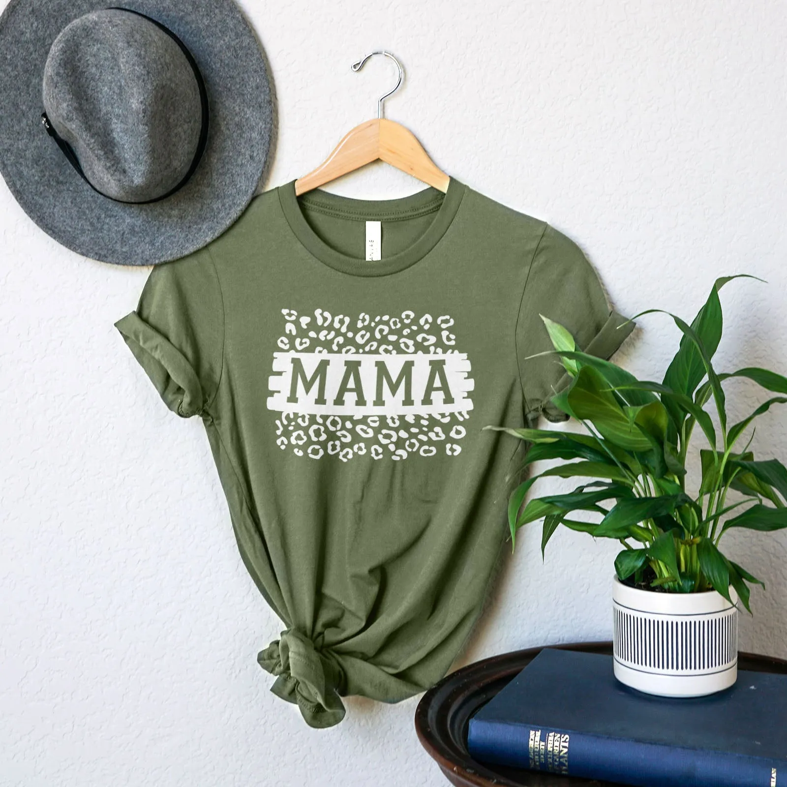 Mama Leopard Block Tee Shirts For Women - Christian Shirts for Women - Religious Tee Shirts