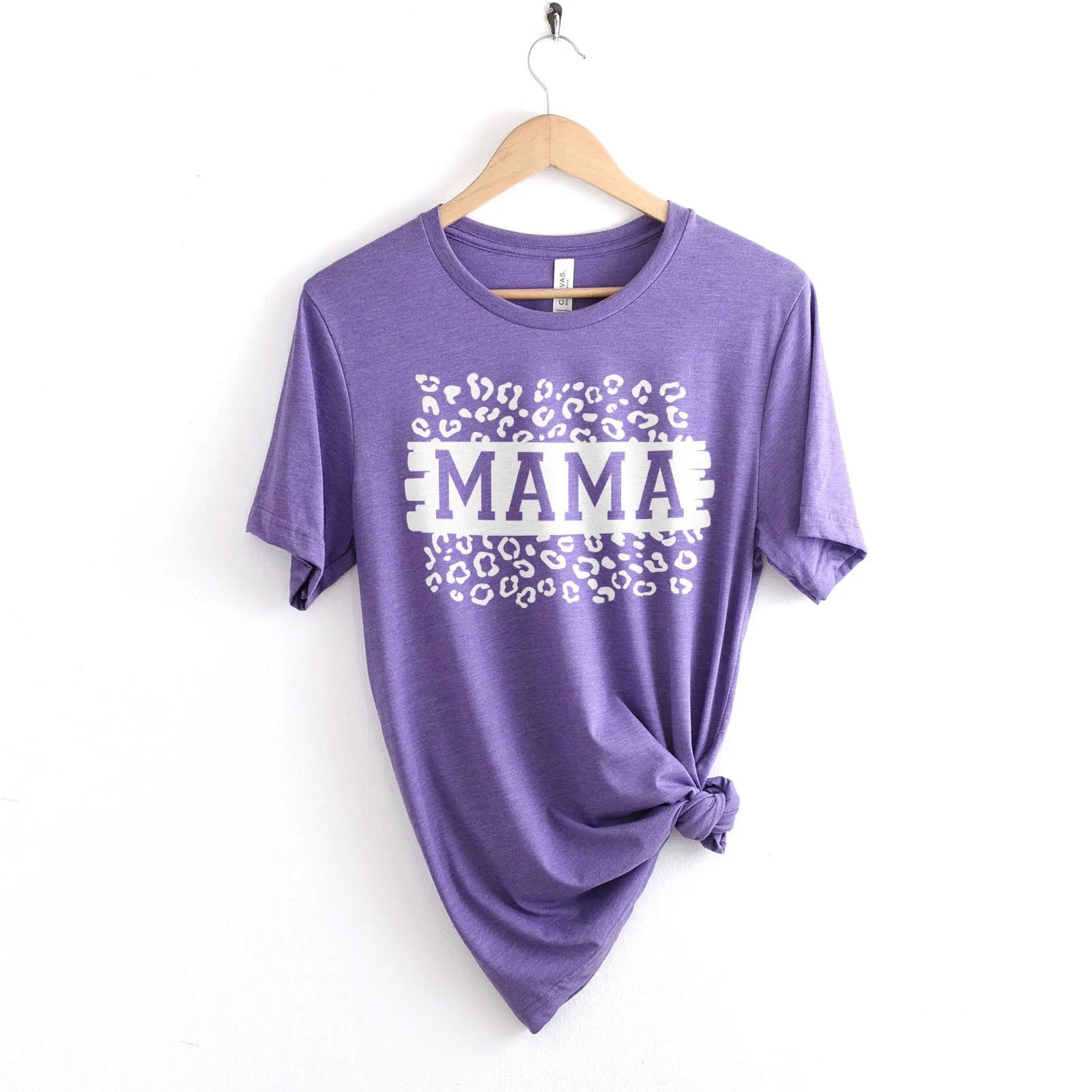 Mama Leopard Block Tee Shirts For Women - Christian Shirts for Women - Religious Tee Shirts