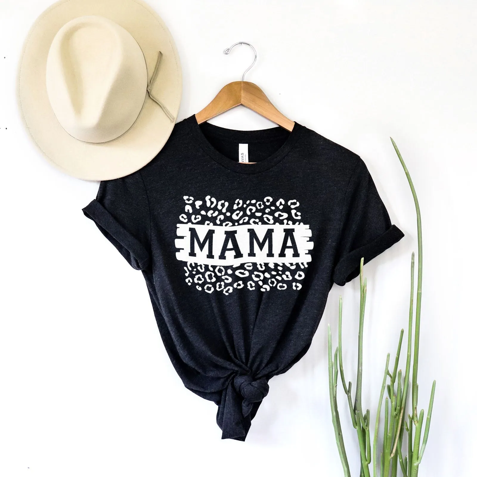 Mama Leopard Block Tee Shirts For Women - Christian Shirts for Women - Religious Tee Shirts