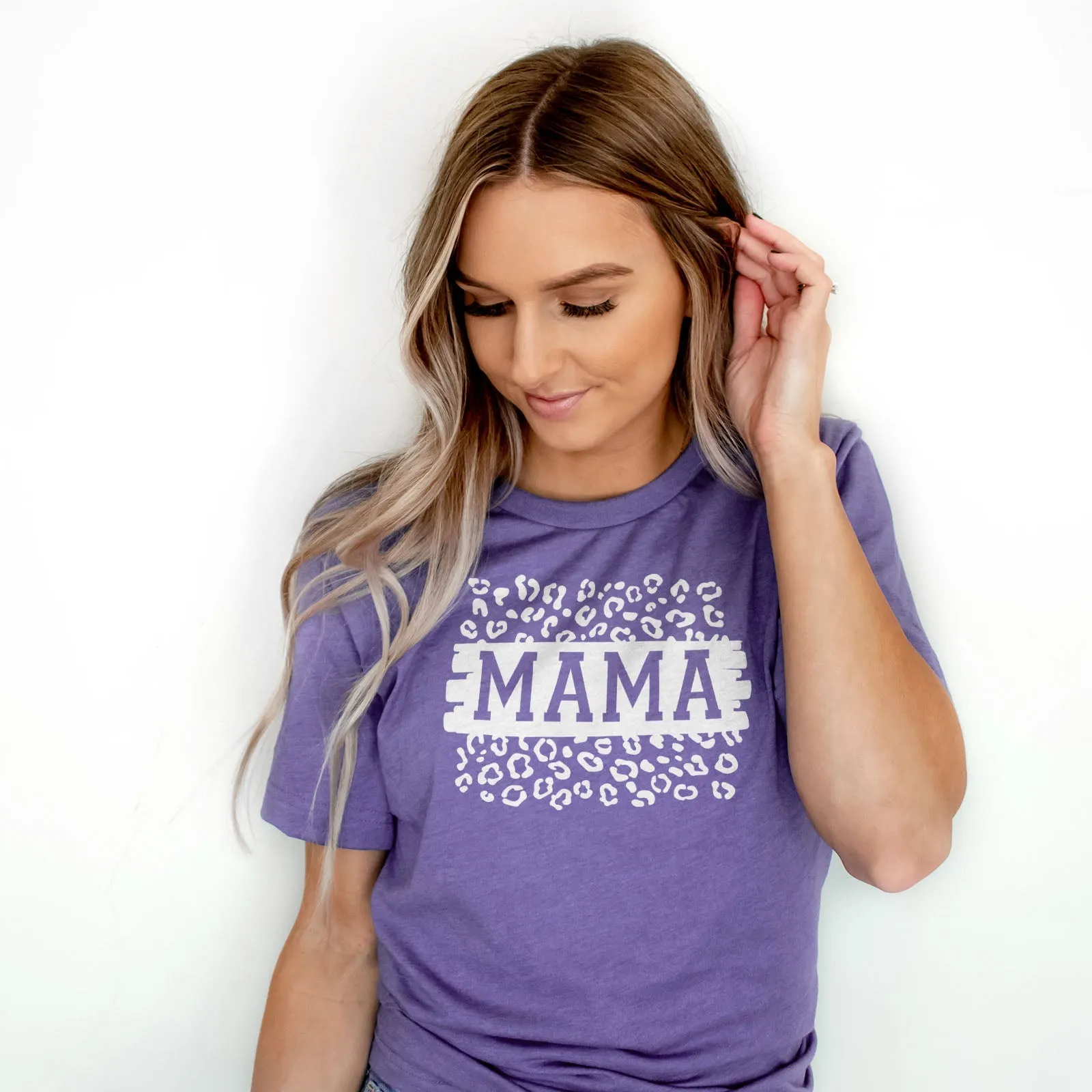 Mama Leopard Block Tee Shirts For Women - Christian Shirts for Women - Religious Tee Shirts