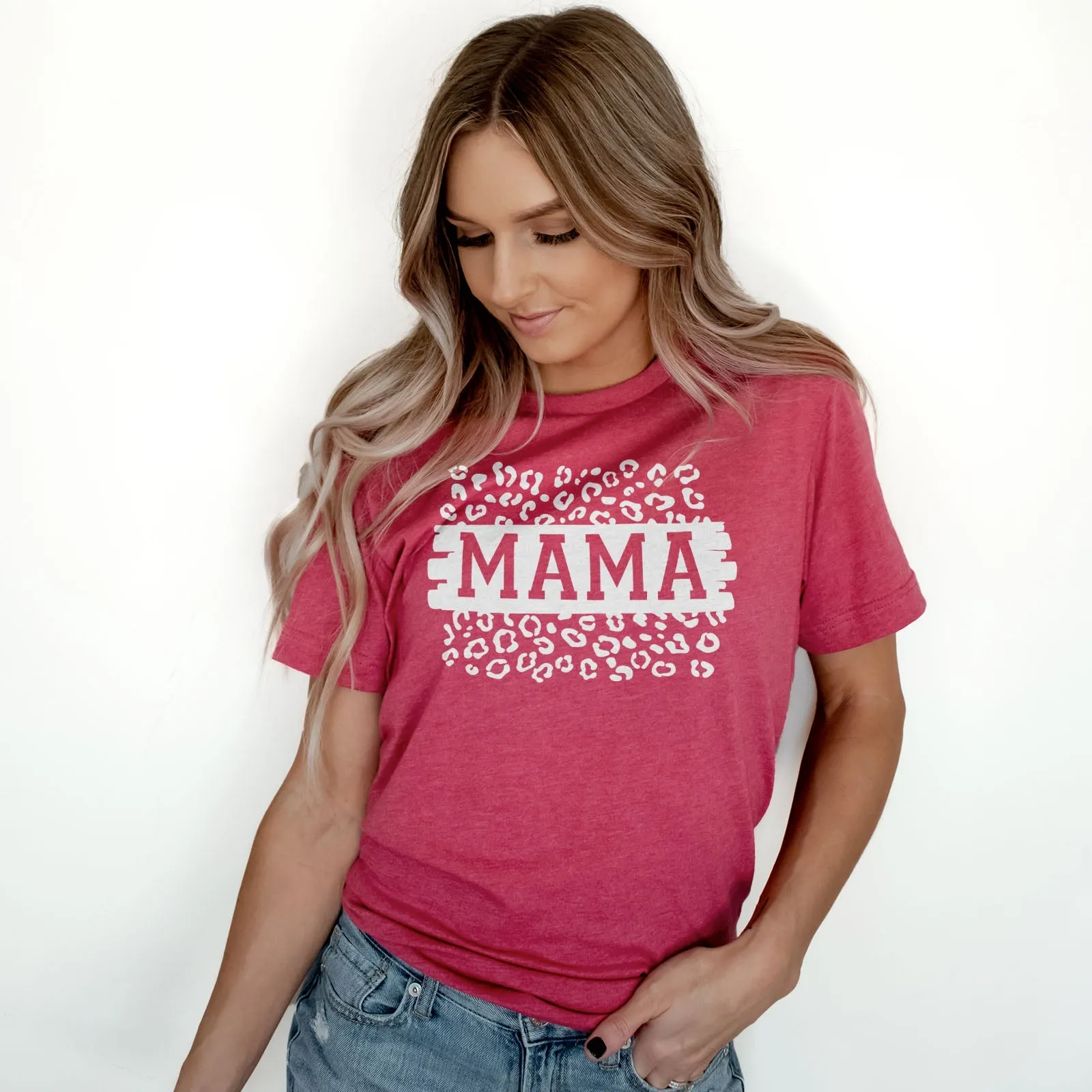 Mama Leopard Block Tee Shirts For Women - Christian Shirts for Women - Religious Tee Shirts